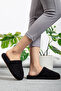 Women's Plush Wool Fabric Silent Sole Lightweight Soft House Slippers - 3