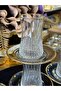 6 Person Crystal Cut Gold Gilded Tea Set (Model3) - 8