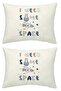 100% Cotton 2 Pieces 35X45 cm Patterned and Plain Dyed Baby Pillowcases