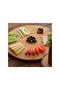 Bamboo 360 Degree Rotating Round Luxury Serving Presentation Plate Pizza Cheese Presentation Board - 4