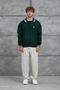 Men's Knitwear Gst Polo Collar Knitted Green Oversize Knitwear Fabric - 3
