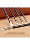 Eyeshadow Brush Set 7Pcs Premium Make Up Smoky Blending Shader Precision Crease Definer Black T334 - 7