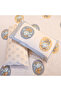 Heritage Block Print 100% Cotton Percale Bedsheet with 2 Pillowcases - 4