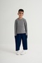 Unisex Children's Interlock Side Pocket Trousers Navy Blue