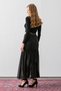 Women's Winter Black Miss Vina Chiffon Bottom Detailed Belted Mini Skirt Stylish Daily Comfortable 6816 - 8