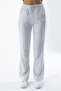 Women's Elastic Waist Double Pocket Wide Leg Sweatpants Gray - Mw0000200 - 3