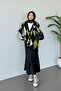 Everest Patterned Cardigan Black - 3