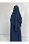 Two-Layered Sufle & Robali Dress Set Medi̇ne Silk Tesettür Dress - 5