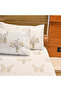 Heritage Block Print 100% Cotton Percale Bedsheet with 2 Pillowcases - 2