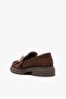 Livia Brown Suede Leather Women's Loafer - 3