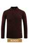 Polo Collar Pocketed Steel Knit Men's Sweater - 2