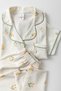 Long Sleeve Shirt Collar Women Pinterest Pajama Set - Seasonal Women's Pajamas- Plus Size - 4