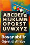 Boyanabilir Öğretici Alfabe Seti
