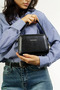 Women's Black Crossbody Hand & Shoulder Bag - 3