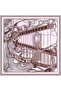 Silent Ascension - Powder - 100% Silk Twill Scarf - 90X90 cm - 5