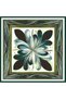 Golden Lily - Green - 100% Silk Twill Scarf - 90X90 cm - 5
