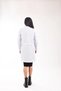 Women - Tunic Length, Classic Collar, Long Sleeve White Apron - 5