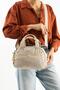 Soft Textured Ultra-Lightweight, Waterproof Polyamide Fabric Shoulder and Arm Bag Beige Model: (571-13-14H) - 2