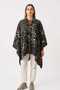 Standard Size New Season Fleece Poncho Cape with Collar and Bag - 3