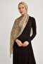 Ethnic Spring - Gray - Aurora Patterned Janjan Shawl - 70X190 cm