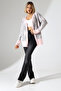 Women's Jacquard Patterned Soft Textured Knitwear Cardigan - 2