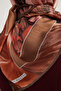 Secret Garden - Dusty Rose - Aurora Patterned Janjan Scarf - 90X90 cm - 4