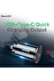 بيسوس - شاحن سيارة منفذين usb-a & ucb-c بقوة 30 واط - اسود - 2