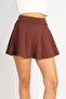 Loose Cut Sports Shorts Skirt with Inner Leggings and Pocket Detail - 2