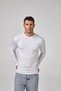 Men's White Long Sleeve Modal Stretch Basic T-Shirt C0T2N6O1