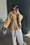 Imported Cashmere Fabric Buttoned Stand Collar Sash Belt Detail Batwing Sleeve Design Premium Poncho Coat Jacket - 2