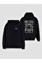 Pink Floyd Music Group Written Front and Back Printed Hooded Sweatshirt Hoodie