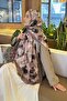 Batik Floral Pattern Bamboo Shawl Earth - 3