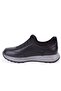 Dma08-1990 Black Orthopedic Daily Men's Leather Shoes - 3