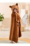 Outlet Product Cotton Baby Girl-Boy Bath Towel Swaddle Large Size 130X70Cm Brown/Monster - 2
