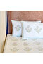 Heritage Block Print 100% Cotton Percale Bedsheet with 2 Pillowcases - 3