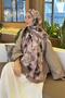 Batik Floral Pattern Bamboo Shawl Earth - 4