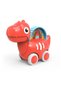 -Baby Dinosaur Push And Pull Toy Car With Wheels-Red - 2