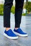 Ch149 Changer over Men's Casual Lace-Up Leather Classic Shoes Cbt - Blue - 5