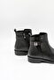 Women's Genuine Leather Buckle Short Zipper Boots 1852533K - Black - 36 - 3