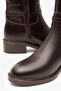 Manila Brown Leather Women's Boots - 5