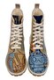 Women's Vegan Leather Yellow Long Boots - Robo Shibuya Design - 2
