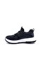 Black Women's Sneaker Shoes with Tweed Fabric Detail - 4