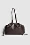 Lagraccio Paris Women's Raqe Soft Leather Large Size Shoulder Bag Brown - 3