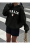 Italia Printed Hooded Sweatshirt Hoodie