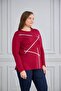Viscose Crystal Fabric Plus Size Long Sleeve Stone Embroidery Detail Mother Combed Cotton Blouse - 5