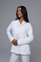 Women's Ecru Winter Special Lace Pearl Stone Design Maternity Pajama Set - 3