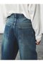 Cotton Wide Leg Denim Pants - Loose Fit Jeans - 3