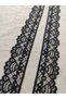 Lycra-Free Nylon Lace Guipure En 4 cm Length 5 Meters Black Edge Lace - 3