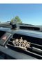 Air Conditioner Ornament with Stone and Pearl Detailed Crown Design – Gold Decorative Vehicle Accessory