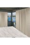 Balcony Curtain Tarpaulin Plain Cream with Bird's Eye Option